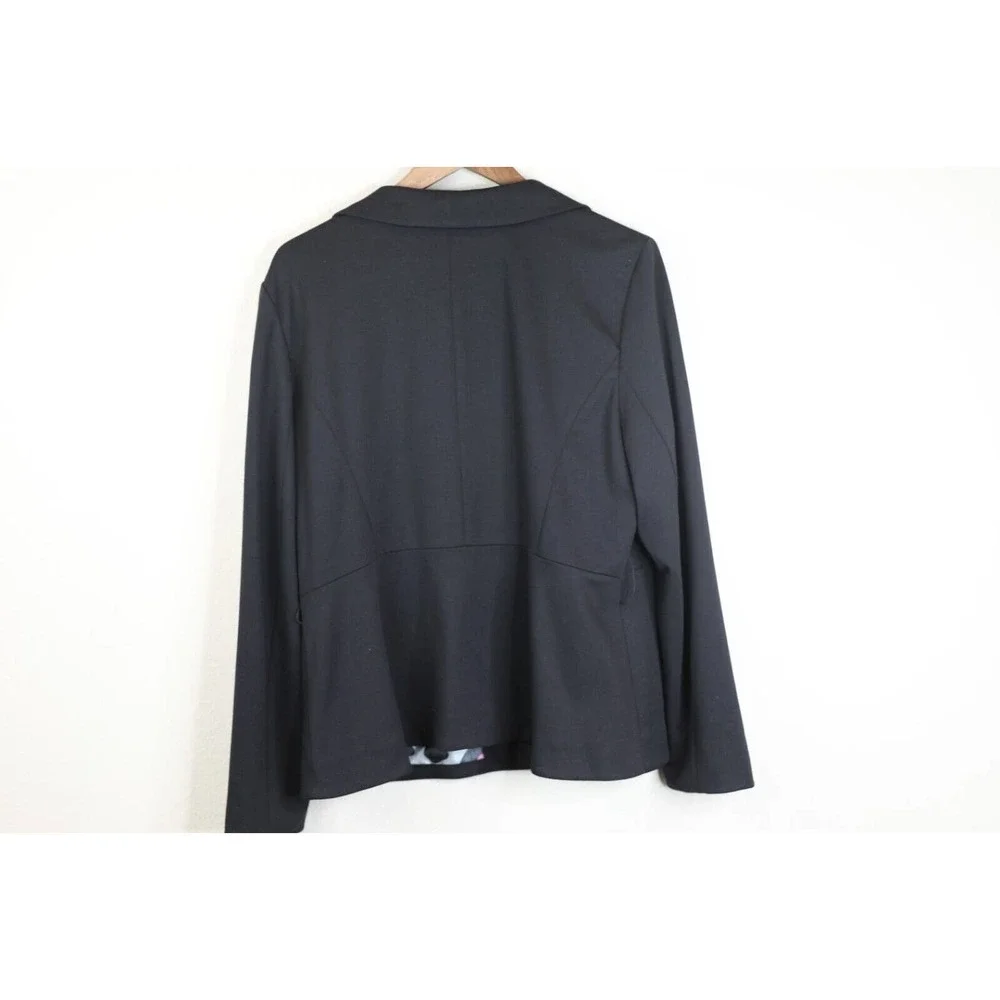 Sandro Vintage‎ 3 Button Blazer XL Black Y2K Clueless
